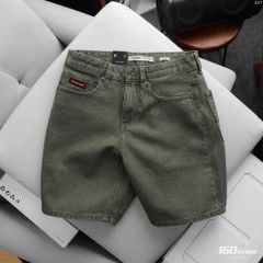 Quần Short Jean Nam ICONDENIM Moss Sage Tint Wash Form Baggy