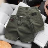 Quần Short Jean Nam ICONDENIM Moss Sage Tint Wash Form Baggy