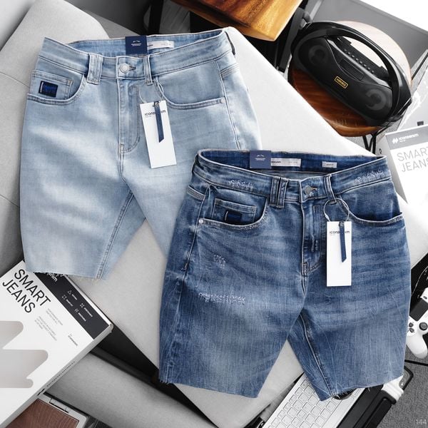 Quần Short Smart Jeans ICONDENIM Blue Smart Fit