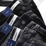 Quần Short Smart Jean Nam ICONDENIM Black Grey Smart Fit