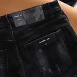 Quần Short Jean Nam Splater Gray Dark Wash