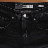 Quần Short Jeans Splater Gray Dark Wash