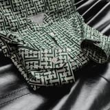 Áo Sơmi Cuban Tay Dài ICONDENIM Maze ID Pattern