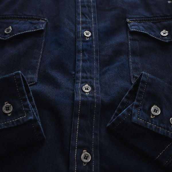 Áo Sơmi Tay Dài ICONDENIM Indigo Darkblue