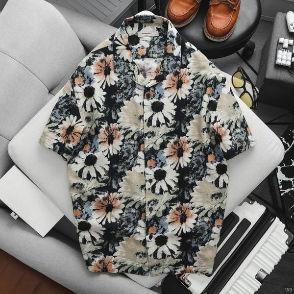 Áo Sơmi Cuban ICONDENIM Floral Pattern