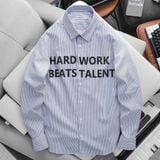 Áo Sơ Mi Nam Oxford Tay Dài ICONDENIM Hard Work