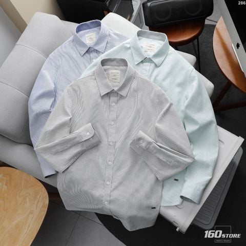 Áo Sơ Mi Nam Tay Dài ICONDENIM Stripe Alloy Form Regular