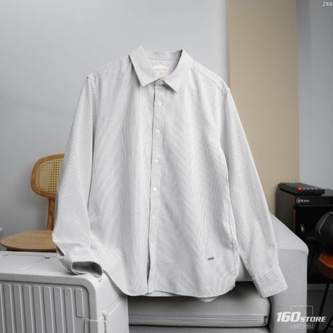 Áo Sơ Mi Nam Tay Dài ICONDENIM Stripe Alloy Form Regular