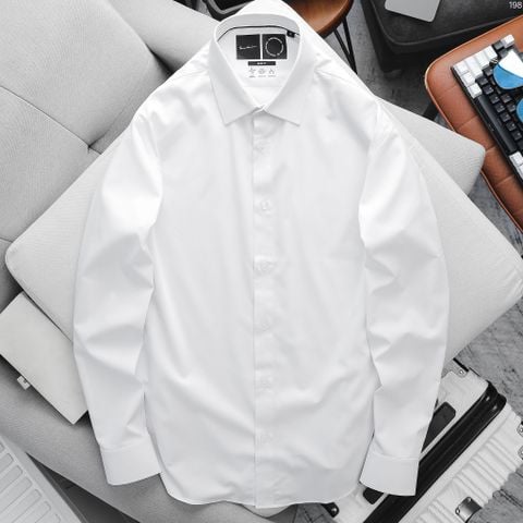 Áo Sơ Mi Nam Bamboo ICONDENIM Hidden Buttons Trắng - Đen - Xanh - Hồng