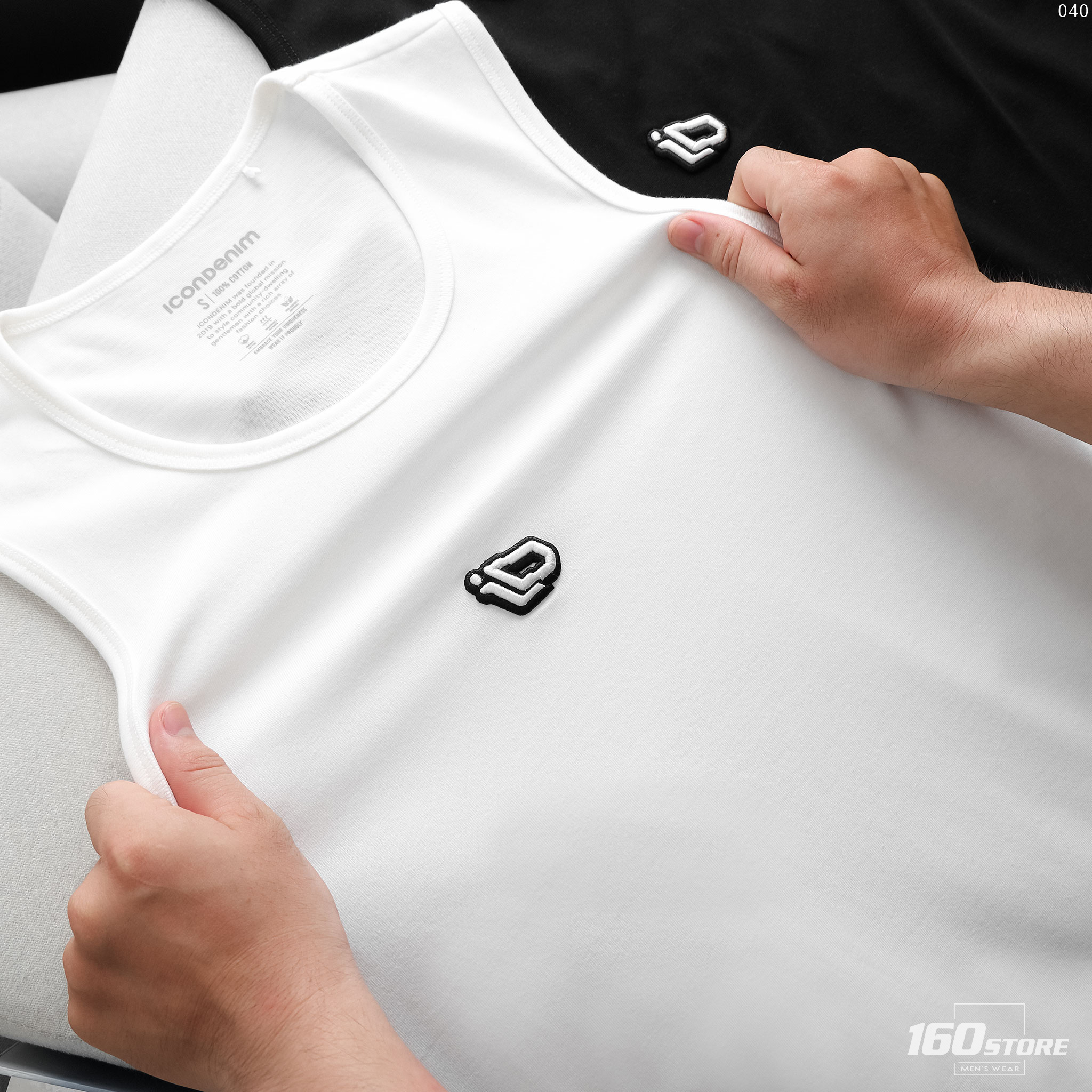 Áo Tank Top Nam Sticker ID Form Regular