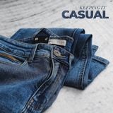 Quần Jean Nam ICONDENIM - Blue Wash Slim