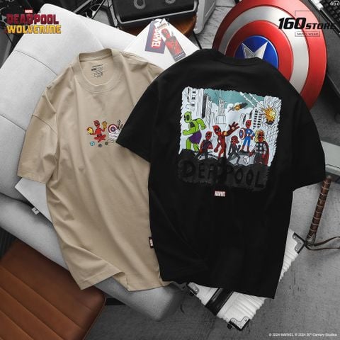 Áo Thun Nam ICONDENIM ft MARVEL Deadpool The Mercenary