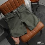 Quần Short Jean Nam ICONDENIM Moss Sage Tint Wash Form Baggy