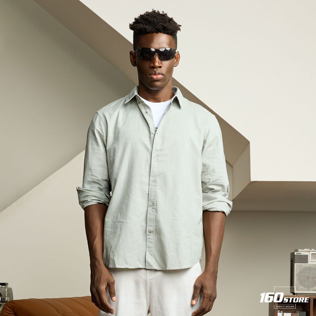 Áo Sơ Mi Nam Tay Dài Linen ICONDENIM Coastal Breeze Linen