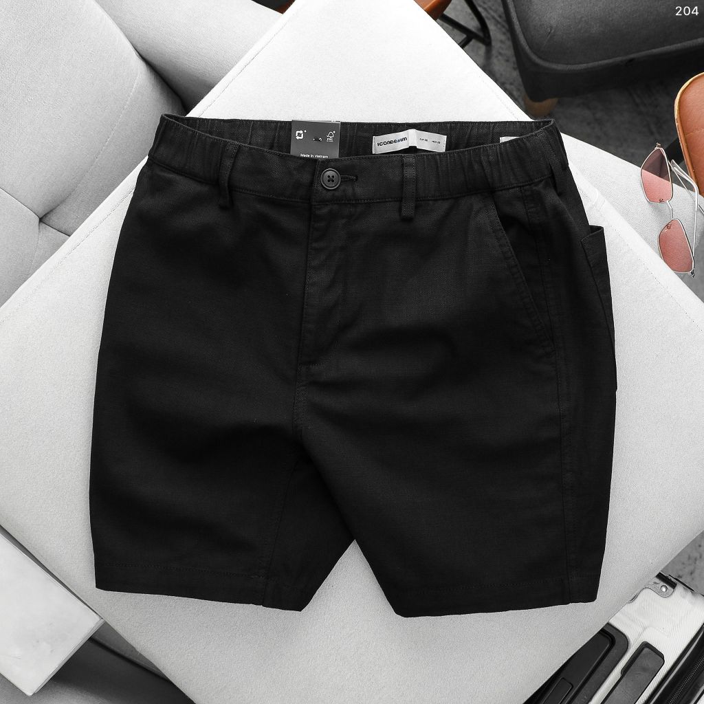 Quần Short Nam ICONDENIM Linen Surface Cotton