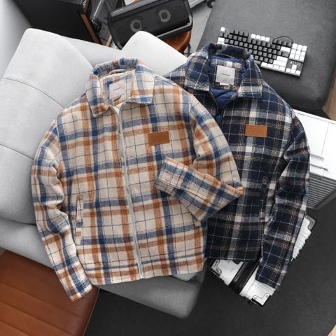 Áo Khoác Nam ICONDENIM Flannel Zip