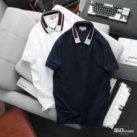 Áo Polo Nam ICONDENIM Elegant Stripe Collar