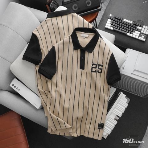 Áo Polo Nam ICONDENIM Pattern Vertical Stripes N 25