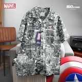 Áo Sơ Mi Nam Cuban ICONDENIM ft MARVEL ART COMIC