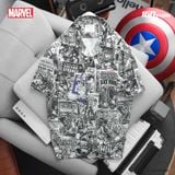 Áo Sơ Mi Nam Cuban ICONDENIM ft MARVEL ART COMIC