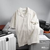 Áo Sơ Mi Cuban Nam ICONDENIM Jacquard Stripes
