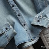 Áo Sơ Mi Nam ICONDENIM Heat-Embossed Nubuck Pocket