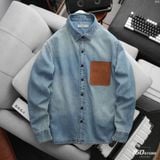 Áo Sơ Mi Nam ICONDENIM Heat-Embossed Nubuck Pocket