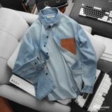 Áo Sơ Mi Nam ICONDENIM Heat-Embossed Nubuck Pocket