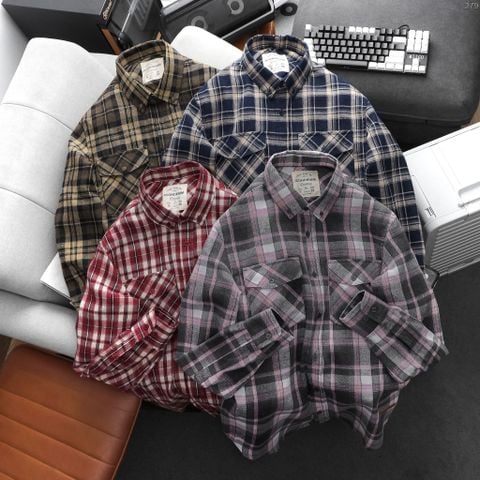 Áo Sơ Mi Nam Tay Dài ICONDENIM Caro Flannel