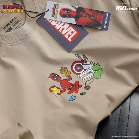 Áo Thun Nam ICONDENIM ft MARVEL Deadpool The Mercenary