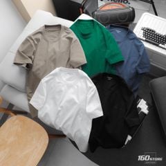 Áo Thun Nam Trơn Cotton Lụa 4 Chiều