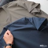 Áo Thun Nam Trơn Cotton Lụa 4 Chiều