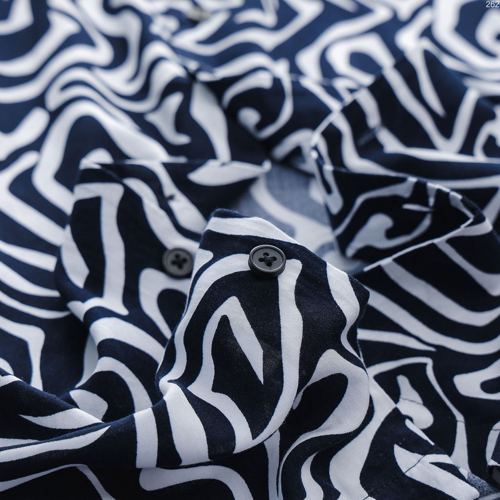 Áo Sơ Mi Cuban Nam ICONDENIM Abstract Twists