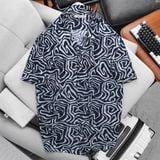 Áo Sơ Mi Cuban Nam ICONDENIM Abstract Twists