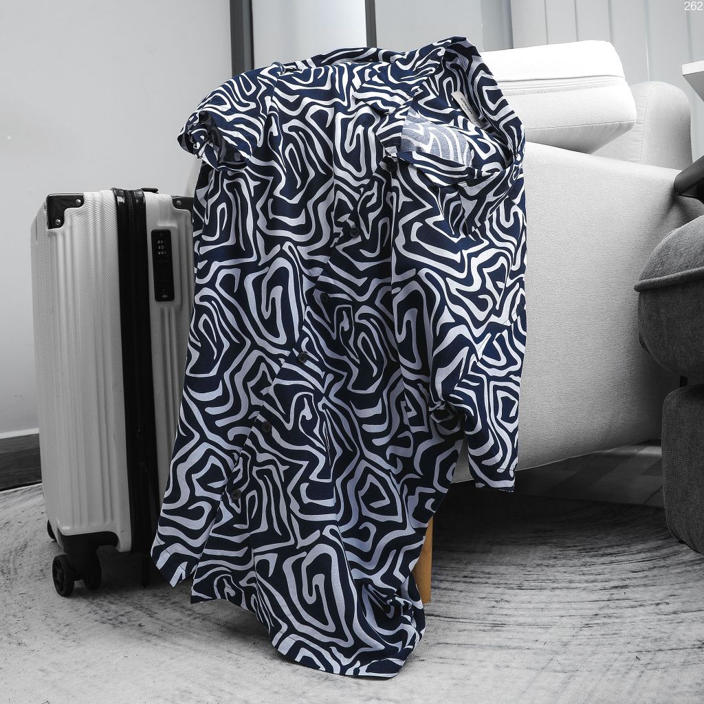 Áo Sơ Mi Cuban Nam ICONDENIM Abstract Twists
