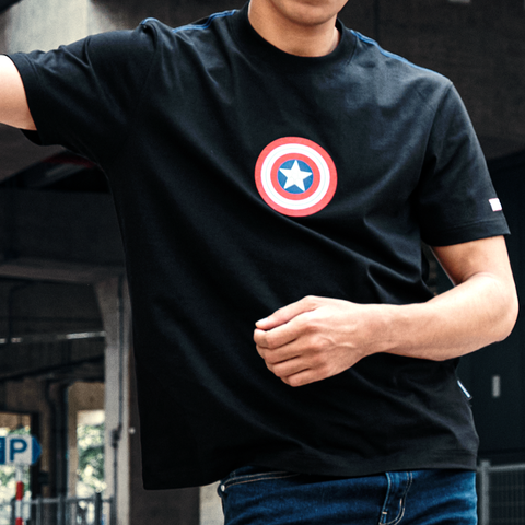 Áo Thun Nam ICONDENIM Marvel Captain Vibranium Shield