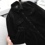 Áo Khoác Nhung Tăm ICONDENIM Black Wash