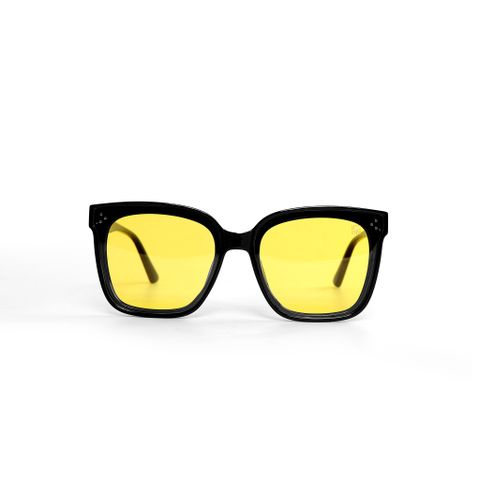 Mắt Kính ICON DENIM Cat-Eye In Black & Yellow