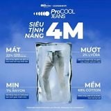 Quần Jean Nam ProCool ICONDENIM Bright Sky Blue – Form Slim