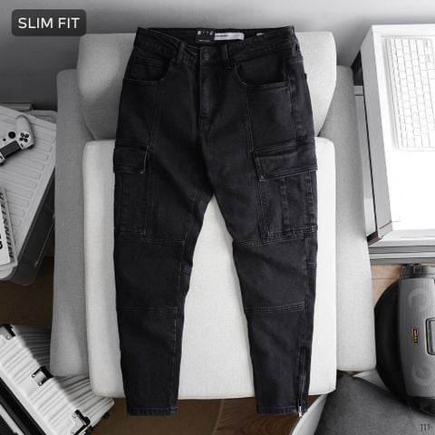 Quần Jean Nam Cargo ICONDENIM Dark Gray