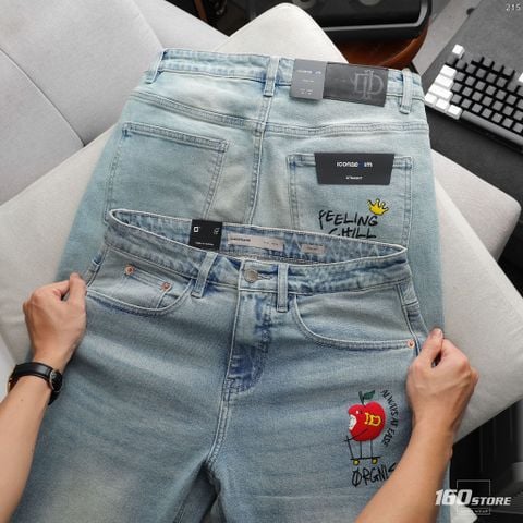 Quần Jean Nam ICONDENIM Straight Orgnls Feeling Chill