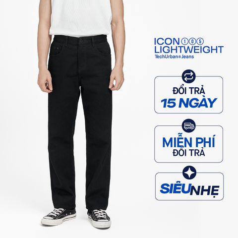 Quần Jean Nam ICON105 Lightweight™ Straight Fit Black