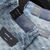 Quần Jean Nam ICONDENIM Checkered Jacquard Straight