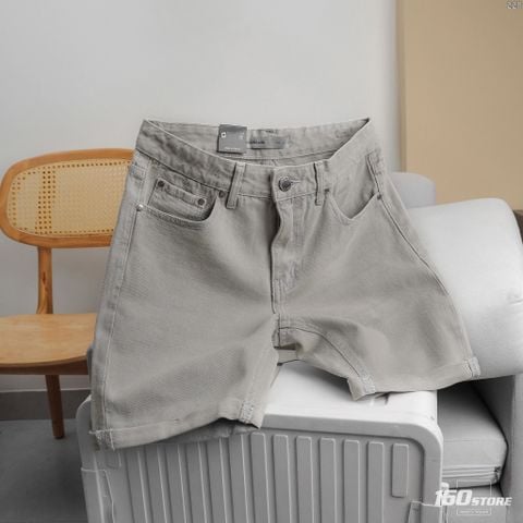 Quần Short Denim Nam ICONDENIM - Basic 5-Pocket Ripped Wash