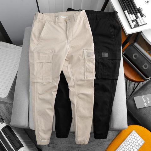 Quần Khaki Cargo Nam ICONDENIM Carrier Chính Diện