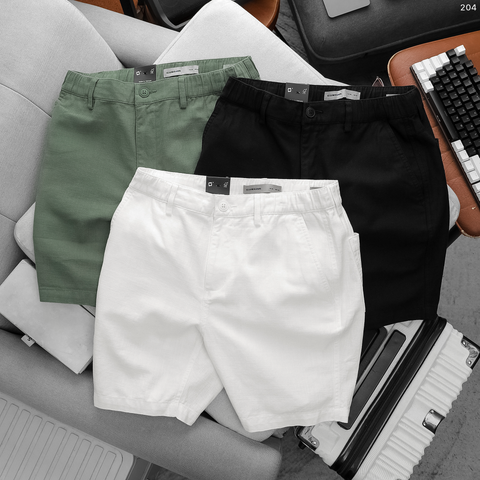 Quần Short Nam ICONDENIM Linen Surface Cotton