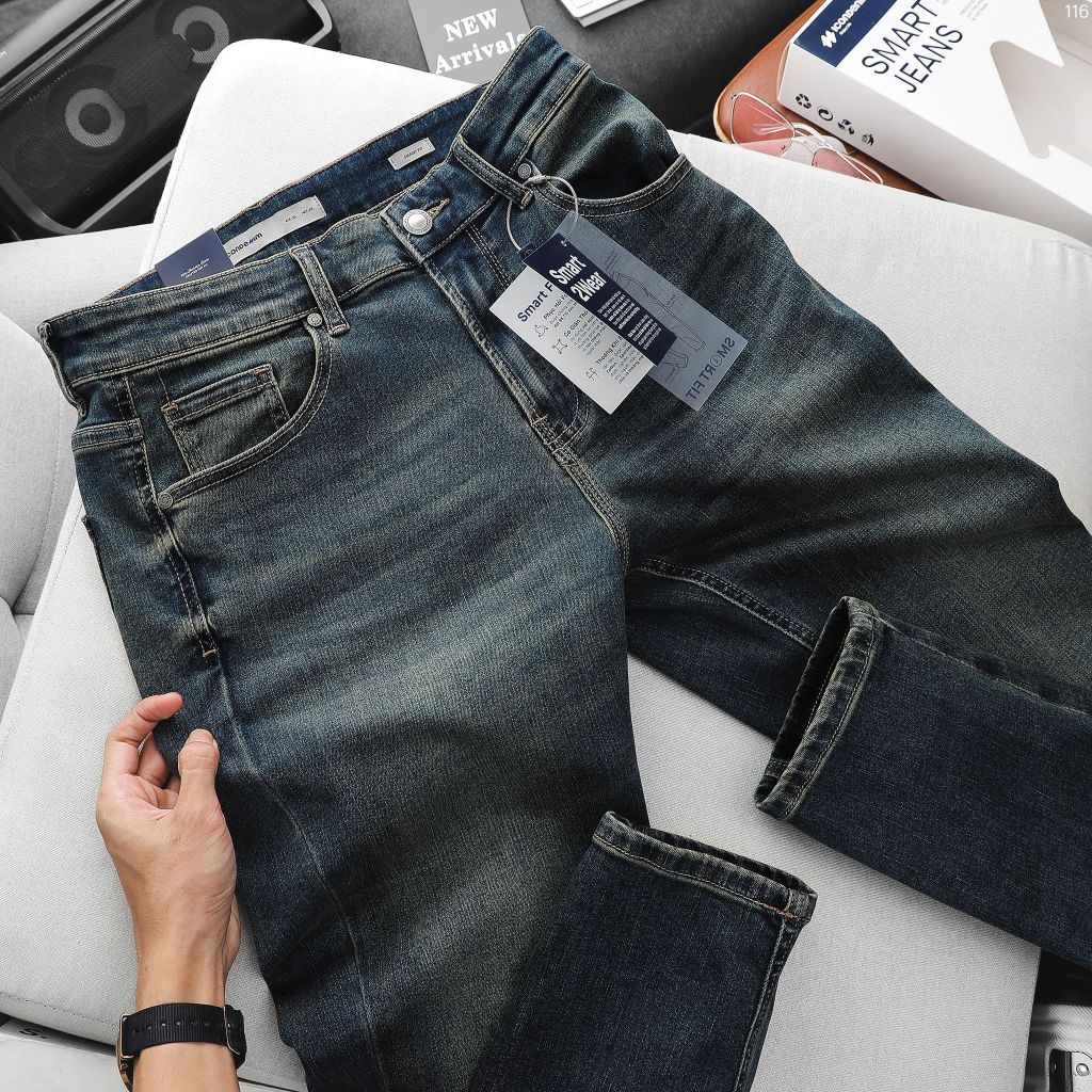 Quần Smart Jeans™ Nam ICONDENIM Org-Blue Faded Wash