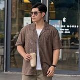 Áo Sơ mi Cuban Nam ICONDENIM Crochet Lace