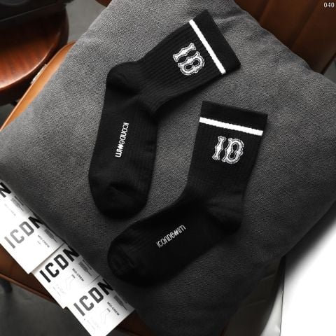 Vớ Mid-Crew Nam ICONDENIM – Black & White Collection