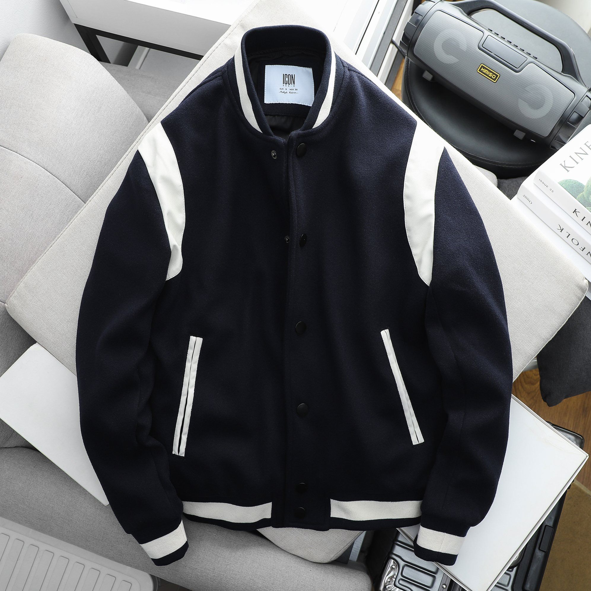 Áo Khoác Bomber ICONDENIM Classic Varsity 160STORE